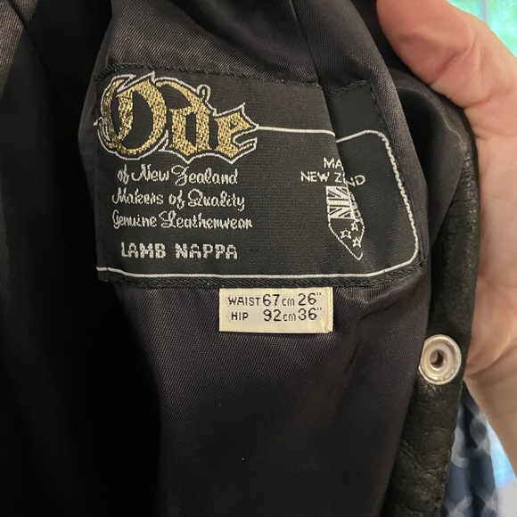 button down leather skirt black vintage - Picture 4 of 4